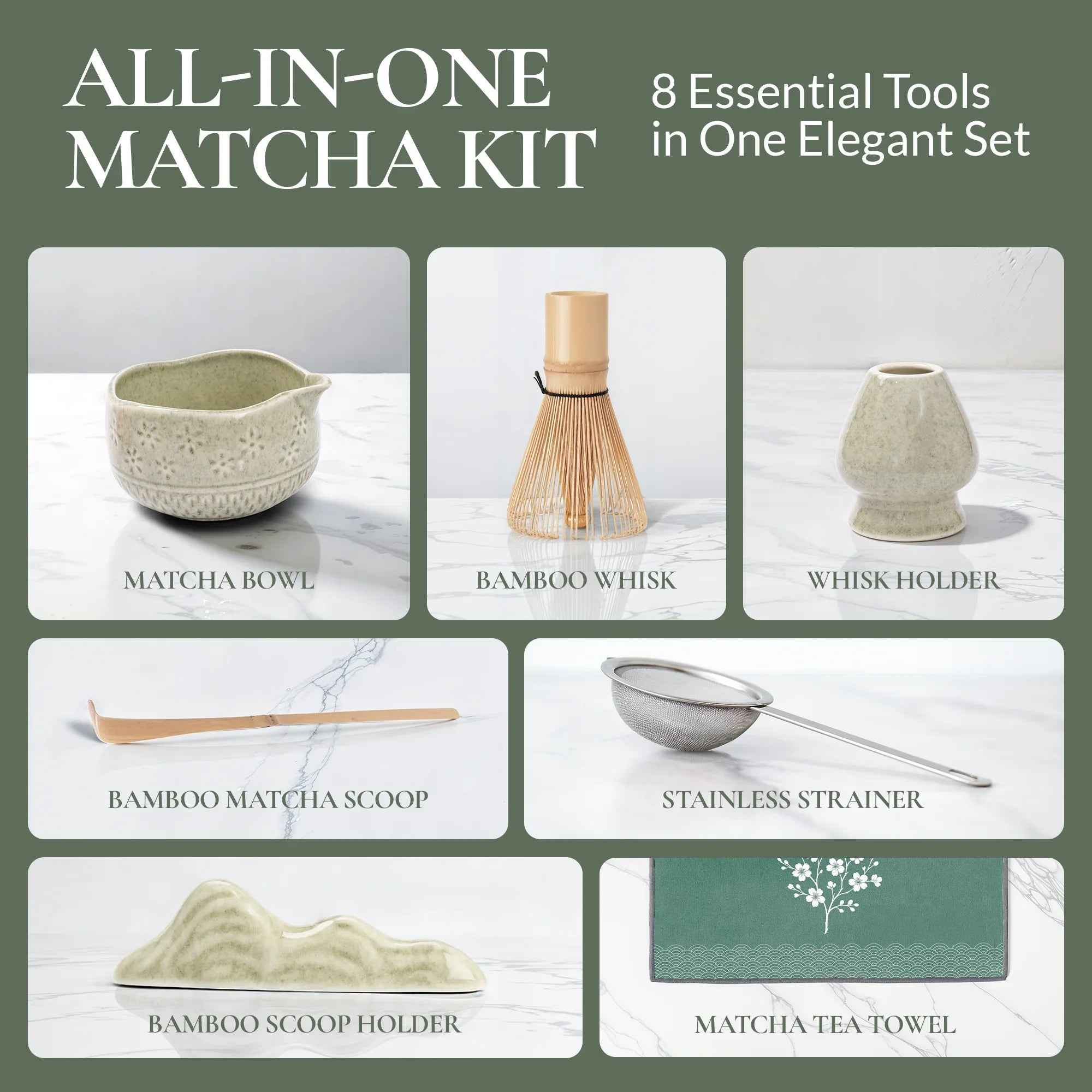 Strabella Matcha Whisk Set